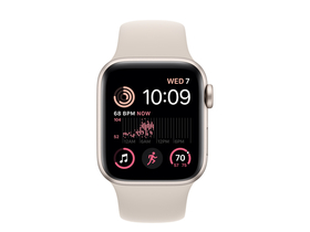 Apple Watch SE2 GPS, 40mm, hliníkové pouzdro Starlight, se sportovním řemínkem Starlight