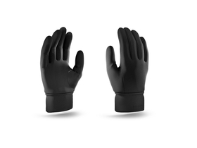 Mujjo GL042L dodirne rukavice, crne, L