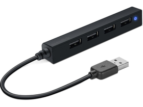 Speedlink SNAPPY SLIM 4 portni USB 2.0 pasivni Hub, crni