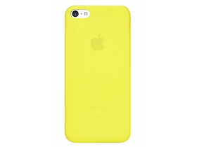 OzakoO!coat 0.3 jelly Apple iPhone 5C futrola + zaštitna folija, žuta