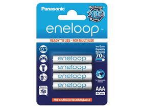 Panasonic Eneloop 750mAh 4 AAA nabíjecí baterie 