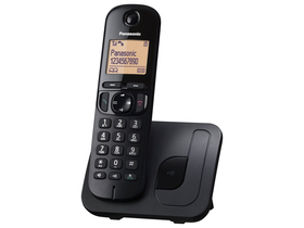 Panasonic KX-TGC210PDB vezeték nélküli DECT telefon, fekete