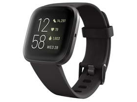 Fitbit Versa 2 fitnes hodinky (NFC), čierne/uhlie