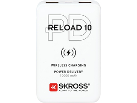 Skross 1.400132 Reload10 power bank z USB / brezžičnim polnjenjem, 10 Ah