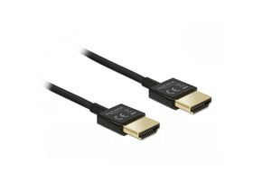 Delock HDMI Ethernet kábel - HDMI-A- HDMI-A, 3D, 4K,0,25 m, tenký
