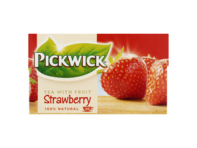 Pickwick eper ízű fekete tea eperdarabokkal, 20 x 1.5 g