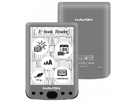 Navon Bigbook Backlight 6" 8GB E-Book-Lesegerät, grau