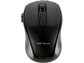 Serioux Pastel 600 bežični miš, USB, crni