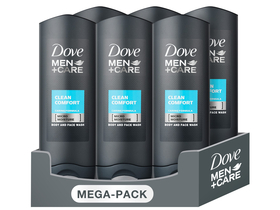 DOVE Men+Care Clean Comfort pánsky sprchový gél, 6x400 ml