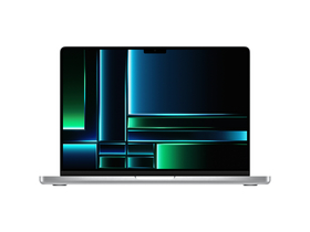 Apple MacBook Pro 14 Laptop, M2 Pro 10-Core-CPU, 16 GB, 512 GB SSD, Apple 16-Core-GPU, ungarische Tastatur, Silber – 2023