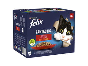 Felix Fantastic Domáci výber vlhké krmivo pre mačky, 24x85g