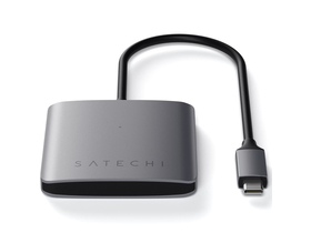 Satechi 4-PORT USB-C Hub, 4xUSB-C, šedý