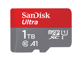 SanDisk Ultra MicroSDXC Paměťová karta, 1 TB, 120 MB/s, A1 Class 10 UHS-I + SD adaptér
