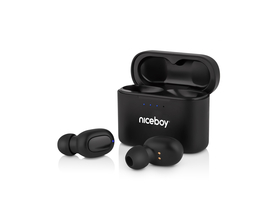 Niceboy Hive Podsie 2021 True Wireless Bluetooth slušalke, črne