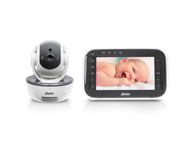 Alecto DVM-200 video detský monitor s 11 cm farebným displejom, biela/antracitová