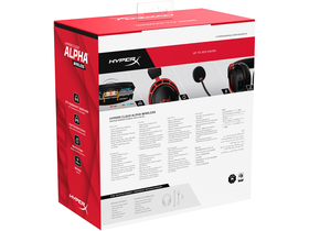 HyperX Cloud Alpha Wireless Bežične / Bluetooth gamer slušalice, 7.1 zvuk, 300 sati čekanja, crne