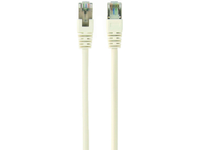 GEMBIRD PP6-1M/W Cat6 FTP kabel, měď-hliník, AWG26, 1 m, bílý