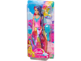 Barbie Dreamtopia Magic Frisurenpuppe, lila-blau