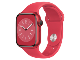 Apple Watch Series 8 Cellular, 45 mm, (PRODUCT)RED Aluminiumgehäuse, mit (PRODUCT)RED Sportarmband