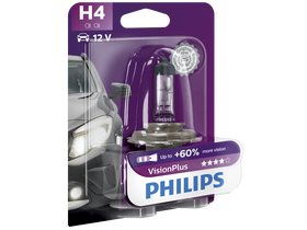 Philips H4 Vision Plus halogenske žarnice, 12V, 55W