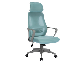 Crocus Neo Mesh ergonimická kancelárska stolička, šedá/modrá