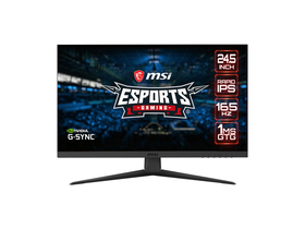 MSI Optix G251F gamer monitor, 24,5", FHD, Rapid IPS, 165 Hz, 1 ms, 400 nits, G-sync, 1 x DP, 1 x HDMI, čierny