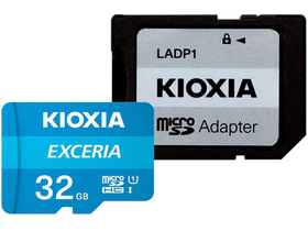 Kioxia Exceria M203 microSDHC kártya, 32GB, UHS I U1+ adapter