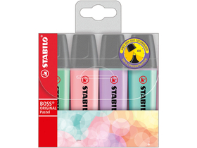 Stabilo Boss Original Pastel Textmarker, gemischte Farben, 4 Stk.
