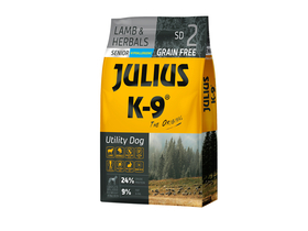 JULIUS K-9 Hunde-Trockenfutter Senior/Light, Lamm& Kräuter, 10 kg
