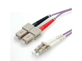 Roline 50 OM4 LC/SC optički patch kabel, 0,5m