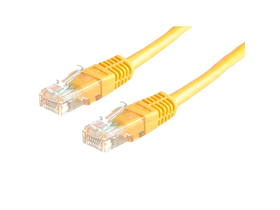 ROLINE UTP CAT5e kábel, 1m žltý