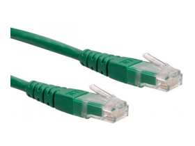 ROLINE Kabel UTP CAT6 0.3m zelena