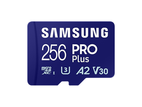 Samsung MicroSD karta - 256GB MB-MD256SA/EU (PRO PLUSZ, USH-I, R180/W130, adaptér, 256GB)