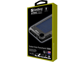 Sandberg - Outdoor Solar Powerbank 10000 ( solarna, vodootporna, lampa na baterije ; USB-C+USB-A)