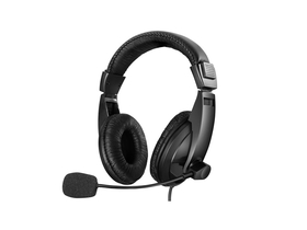 Sandberg Headphones – Saver USB Headset Large (USB; mikrofon; ovládání hlasitosti; 1,8m kabel; černá)