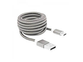 Sbox USB AM-MICRO-15W mikro USB kabel, 1,5m, srebrn