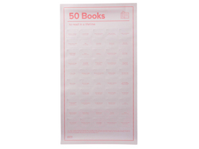 DOIY Poster, 50 knjiga za čitanje, papir 35x65cm na engleskom jeziku
