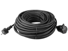 Emos P01810R gumeni produžni kabel, 10M, crni