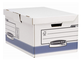 Bankers Box® System by Fellowes® archivačný kontajner, modrý/biely (2ks)