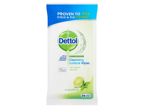 Dettol Antibacterial Lime&Mint antibakteriálne utierky, 36 ks