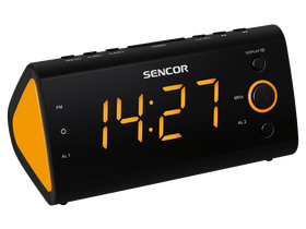 Sencor SCR 170 radio sa budilicom, narančast LED