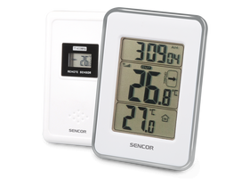 Sencor SWS 25 Hőmérő vezeték nélküli hőérzékelővel, fehér