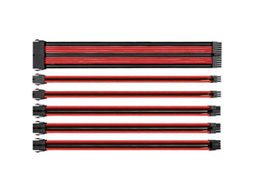 Thermaltake TtMod Sleeve  modularni kabel za napajanje, set, 30cm, crno/crveni
