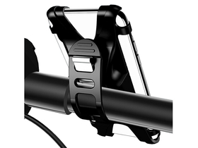 Usams univerzalni biciklistički držač za telefon koji se može pričvrstiti na upravljač crne boje