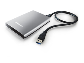 Verbatim Store 'n' go 1TB USB 3.0 externe Festplatte, Silber