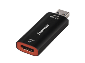 Hama Videoaufnahmeadapter, USB - HDMI, 4k