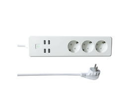 Woox Smart Home pametni razvodni kabel - R4028 (4 kom USB, timer, 1.8m)