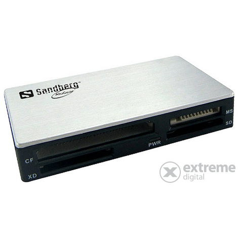 Sandberg Multi Card Reader USB3.0 kártyaolvasó, ezüst-fekete