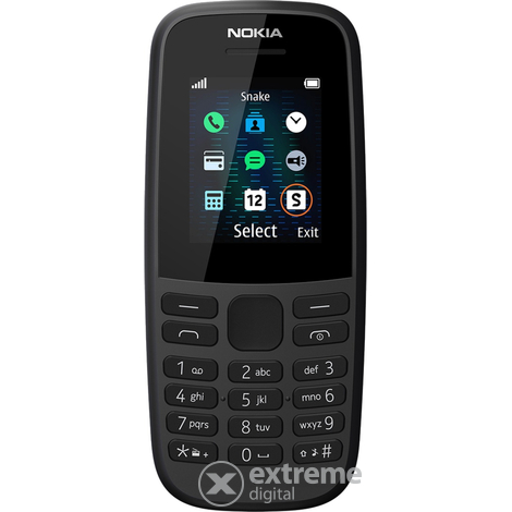 Nokia 105 (2019) Dual SIM mobitel, crn
