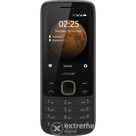 Nokia 225 4G Dual SIM mobilni telefon, Crni